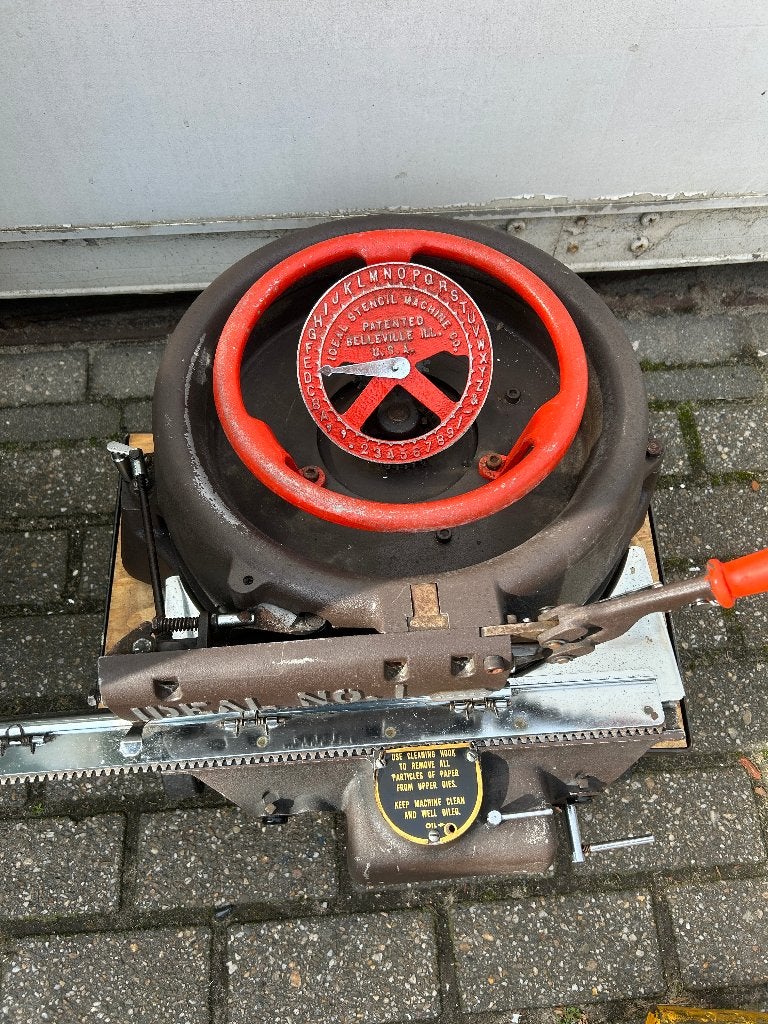 Prachtige Vintage Ideal No. 1 Sjablonenmachine (Gietijzer), Ophalen, Gebruikt