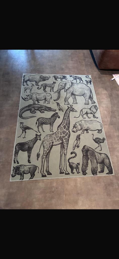 Vloedkleed met dieren, Ophalen, Gebruikt, 100 tot 150 cm, 150 tot 200 cm