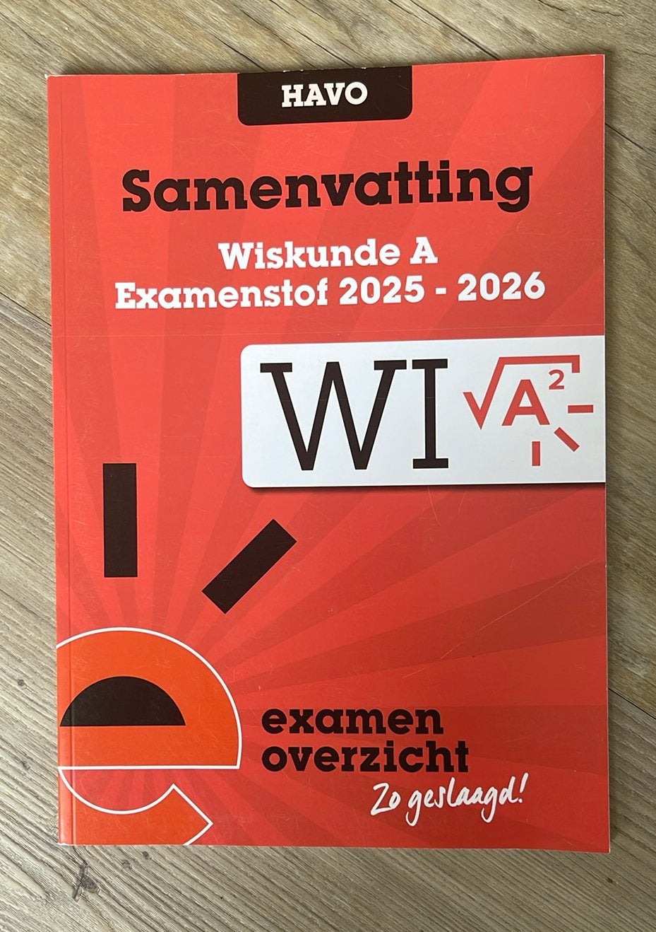 ExamenOverzicht - Samenvatting Examenstof Wiskunde A HAVO, Wiskunde A, Nieuw, Ophalen of Verzenden, ExamenOverzicht