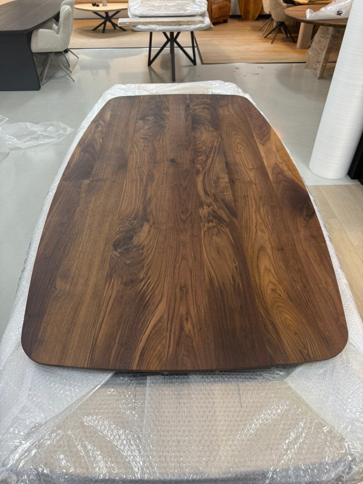 Deens ovale eettafel walnoot 180cm massief noten Deens ovaal, Ophalen of Verzenden, Nieuw, Deens ovaal