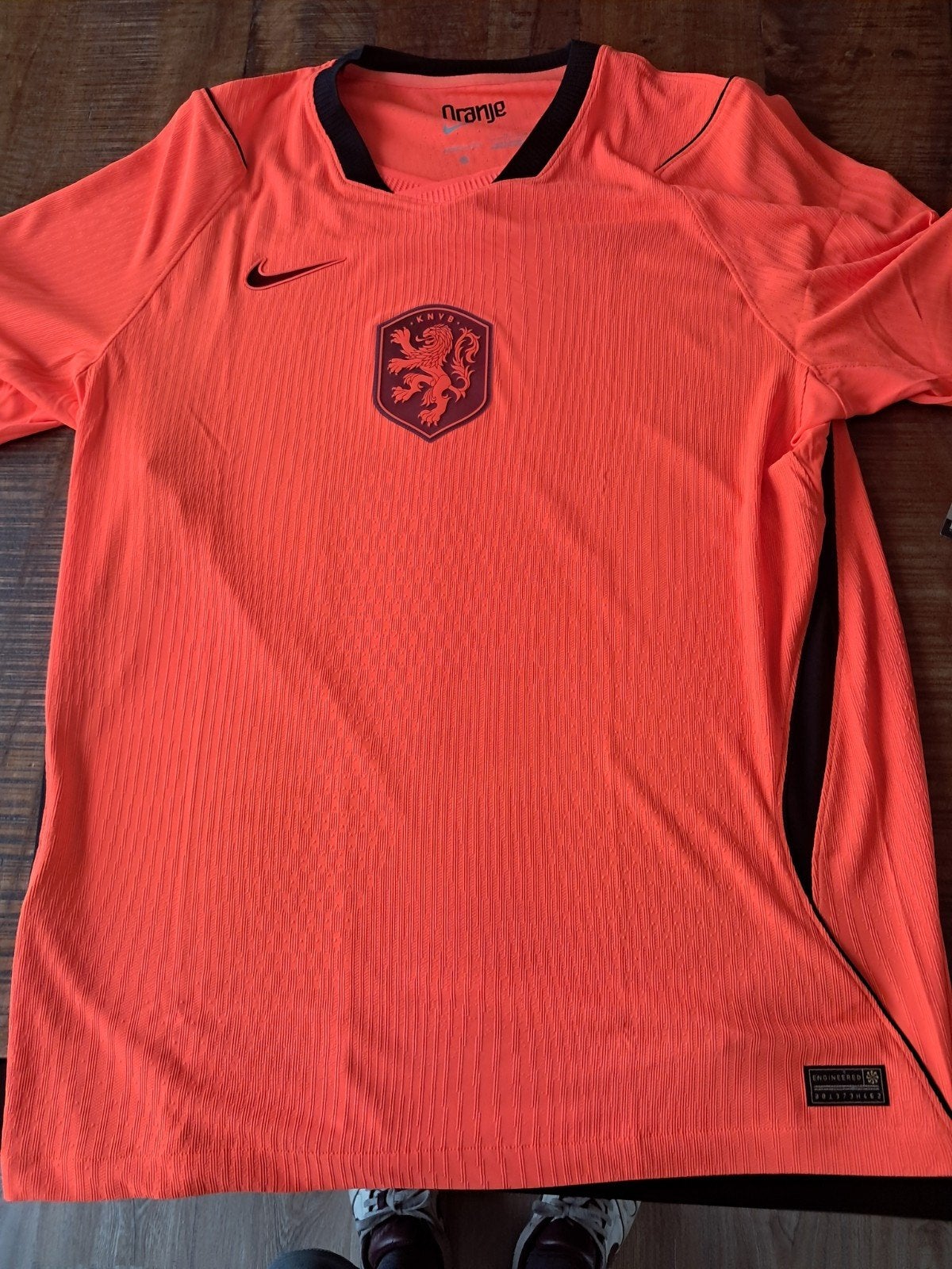 Nike Aero-FIT KNVB Oranje Thuisshirt Heren Maat L Nieuw, Sport en Fitness, Voetbal, Maat L, Ophalen of Verzenden, Nieuw, Shirt