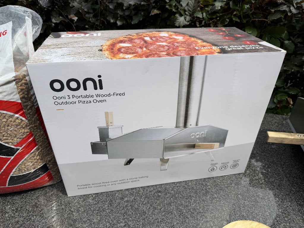 Ooni 3 RVS Pizzaoven - Houtgestookt, Tuin en Terras, Pizzaovens, Ophalen of Verzenden, Zo goed als nieuw, Ooni