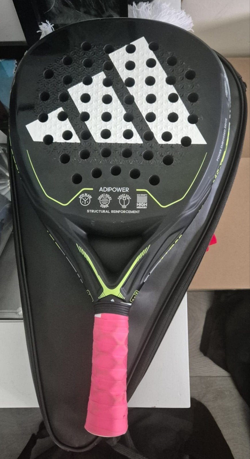 Adidas Adipower 3.2 padelracket - 1 jaar oud, Ophalen of Verzenden, Zo goed als nieuw, Padelracket