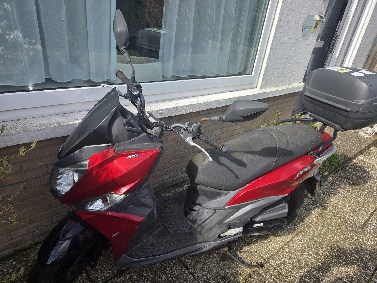 Rode SYM Scooter, Fietsen en Brommers, Scooters | Yamaha, Ophalen, Gebruikt, Benzine, Overige modellen