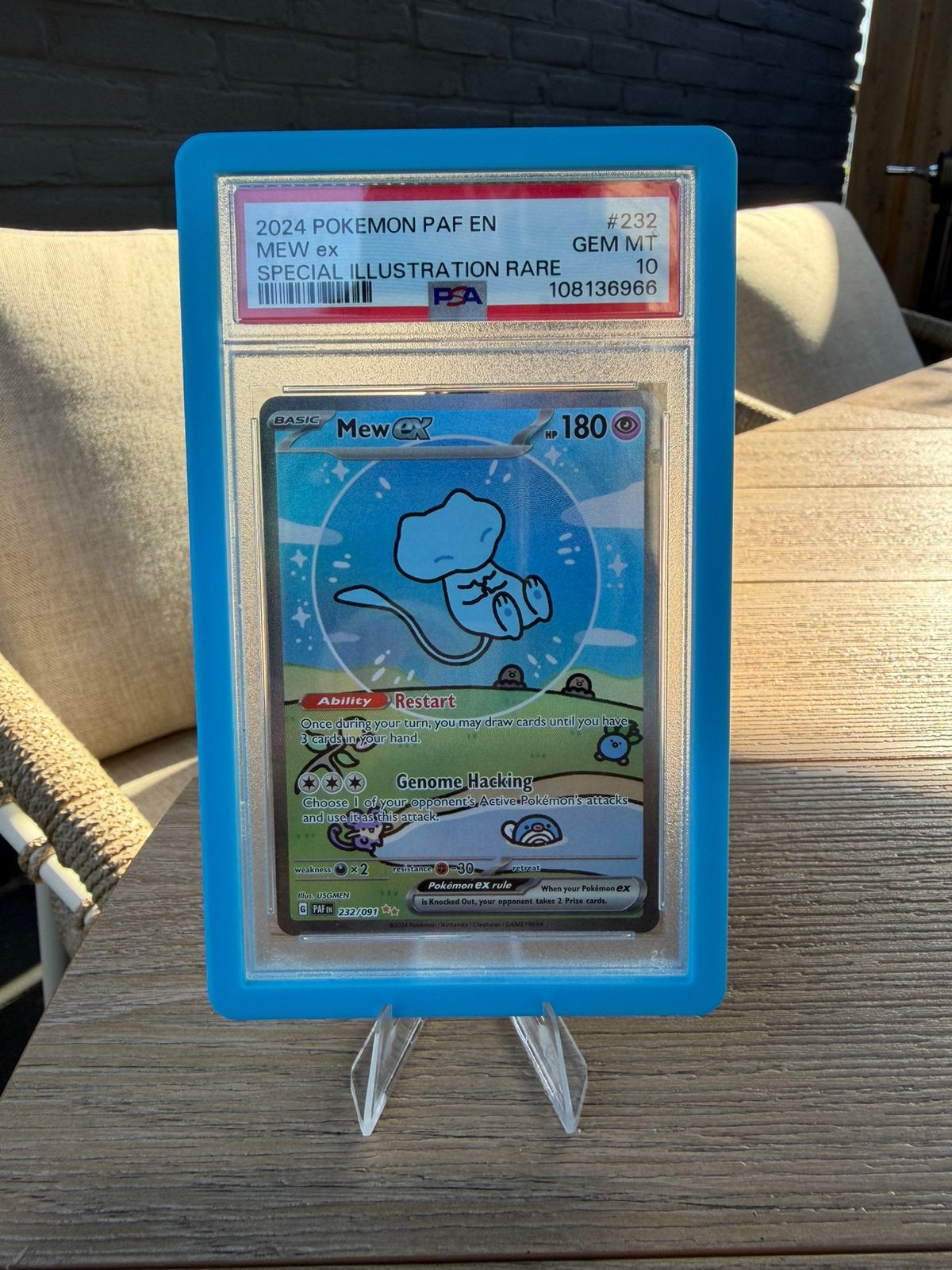Mew ex #232 “Bubble Mew” PSA 10, Ophalen of Verzenden, Zo goed als nieuw