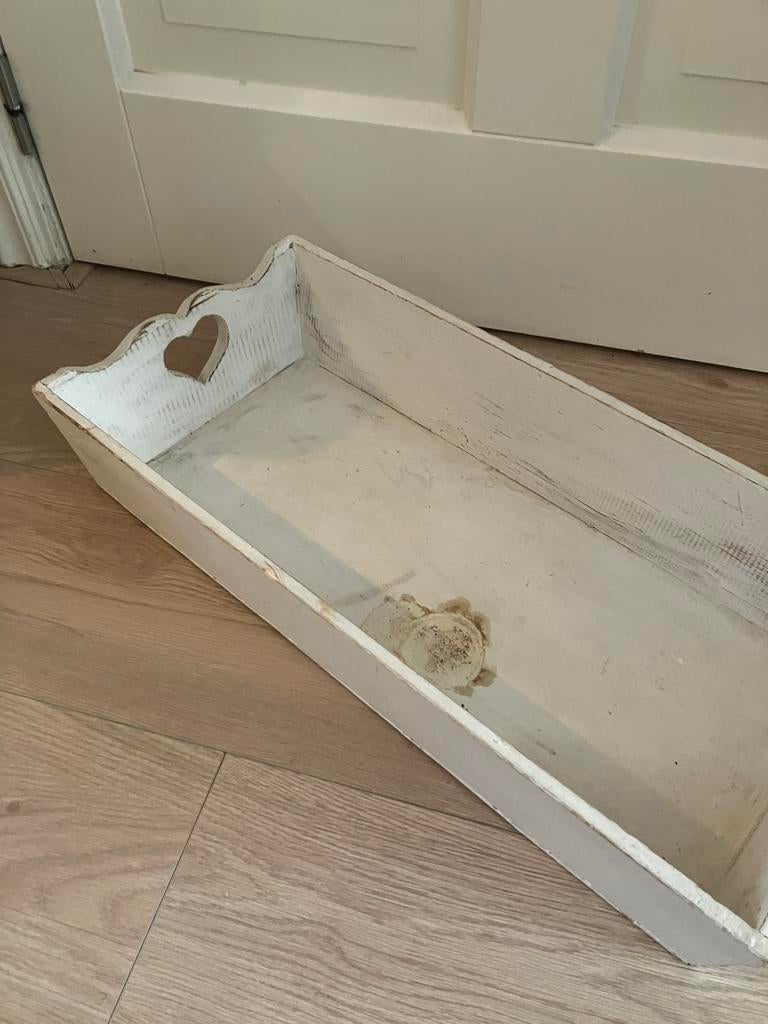 Brocante langwerpige bak voor verschillende doeleinden, Ophalen