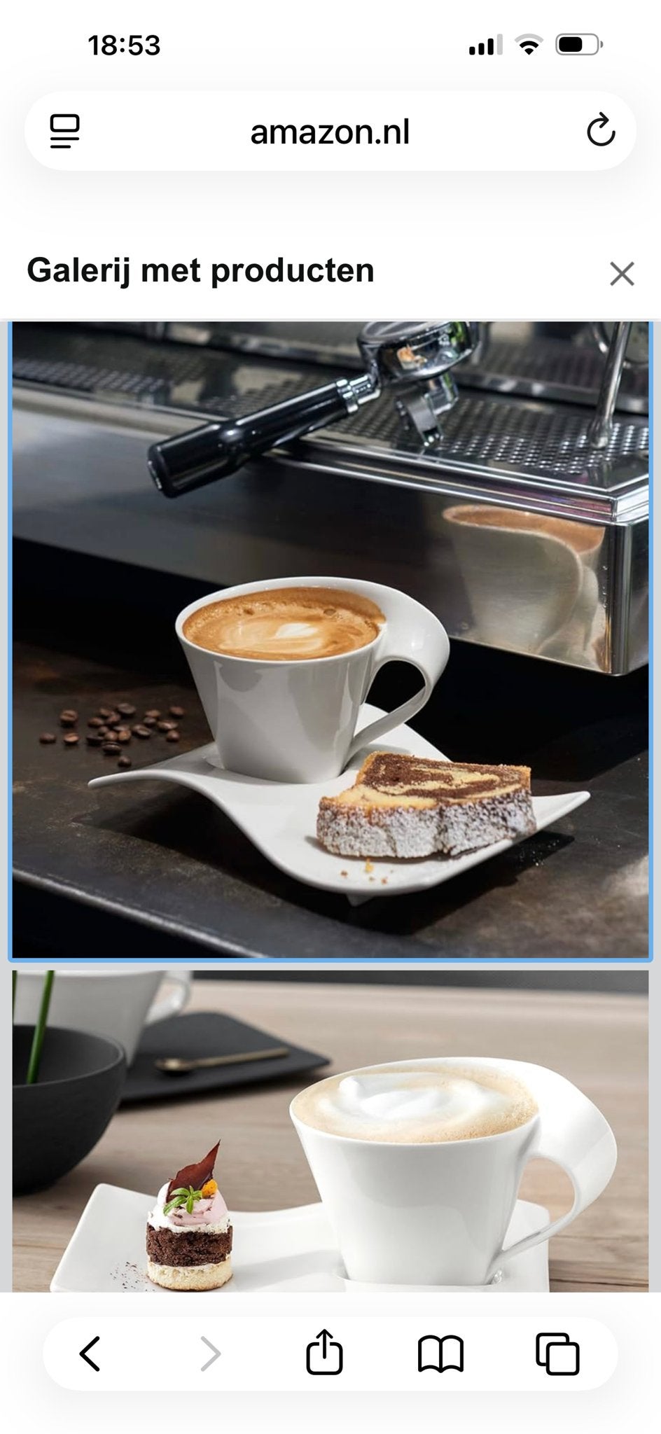 Villeroy & Boch NewWave Caffè Cappuccino Set - 8-delig, Nieuw, Ophalen of Verzenden, Overige stijlen, Kop(pen) en/of Schotel(s)