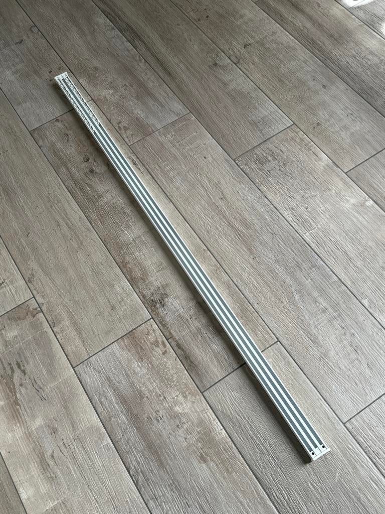 2x Dubbele Gordijnrail met runners - 150 cm, Huis en Inrichting, Stoffering | Gordijnen en Lamellen, Ophalen, 100 tot 150 cm, Wit