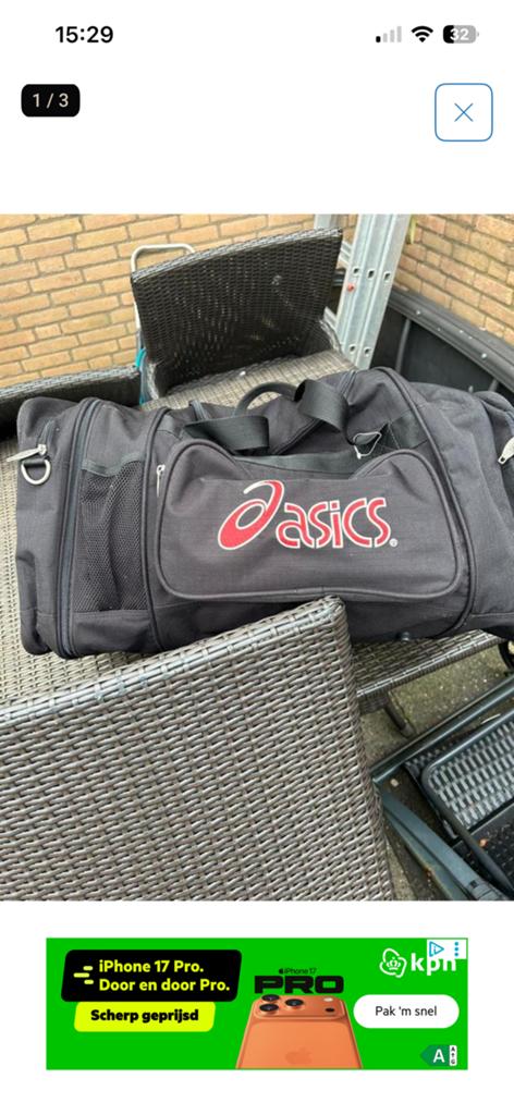 Tennis Tas van Asics, vrij groot, prima staat, Ophalen of Verzenden, Zo goed als nieuw, Overige merken