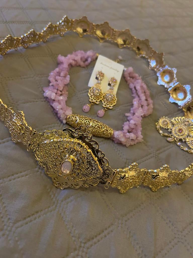 Marokkaanse sieraden, Ophalen of Verzenden, Nieuw, Roze, Overige materialen