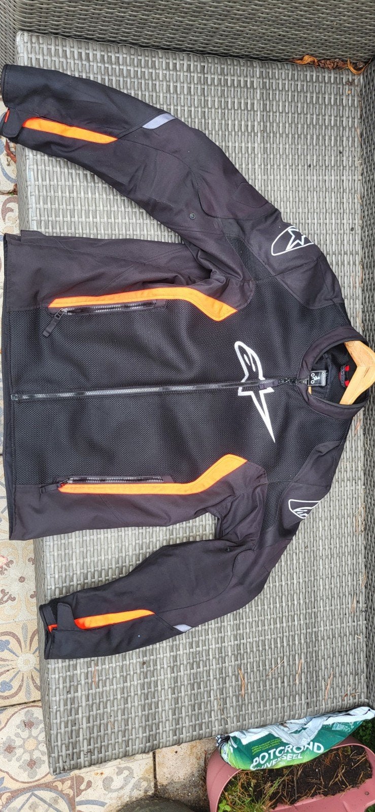 Alpinestars Motorjas Textiel Zwart Oranje Maat XXL, Jas | textiel, Heren, Ophalen of Verzenden, Alpinestars
