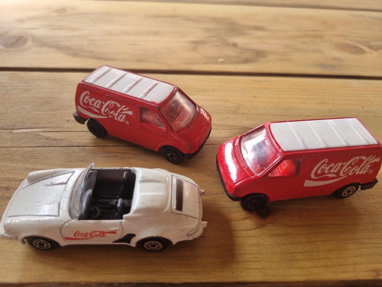 Coca-Cola auto's - Porsche en bestelwagens, Ophalen, Gebruikt, Gebruiksvoorwerp