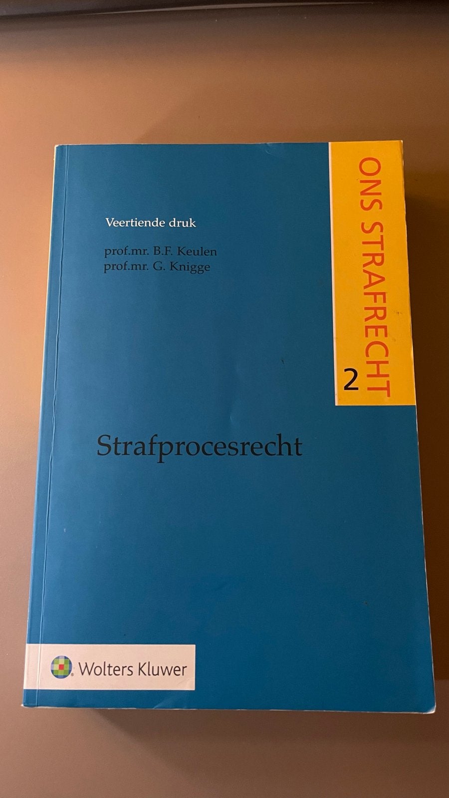 Ons Strafrecht 2: Strafprocesrecht (14e druk), Ophalen of Verzenden, Gamma, Zo goed als nieuw, WO