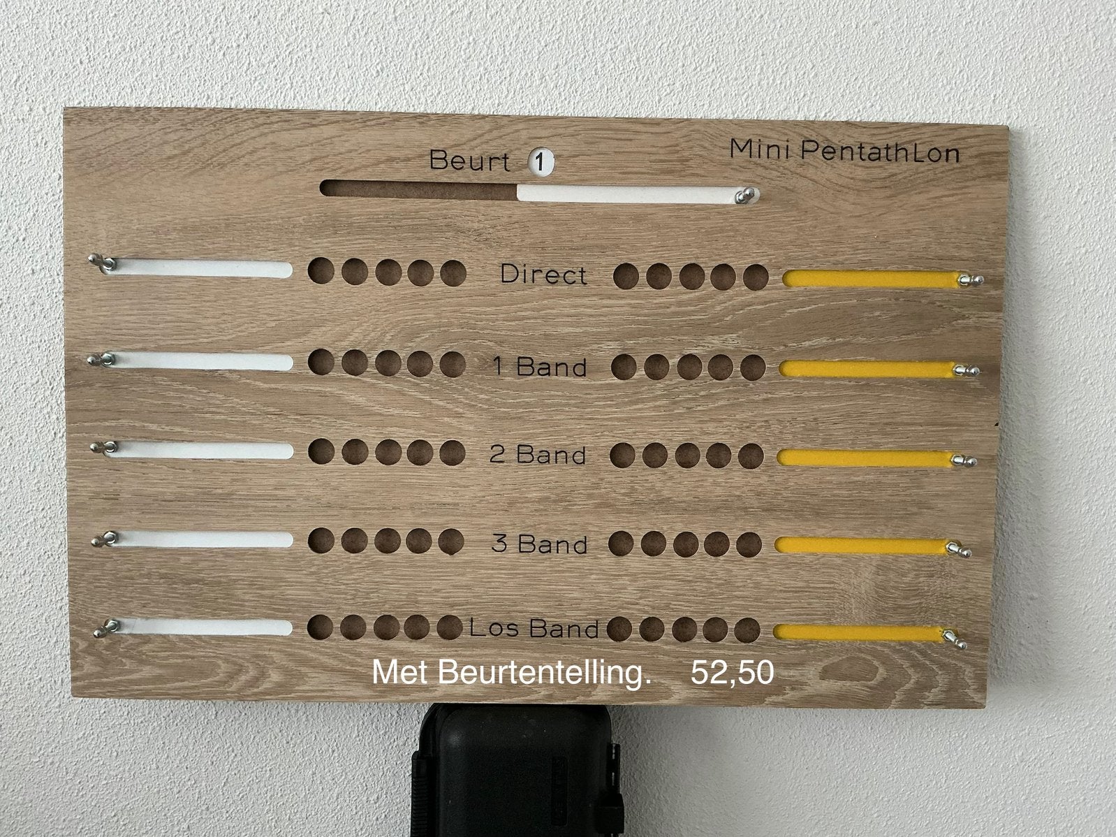 Penthalon scorebord met beurtetelling!,, Ophalen of Verzenden, Nieuw, Keu of Ballen