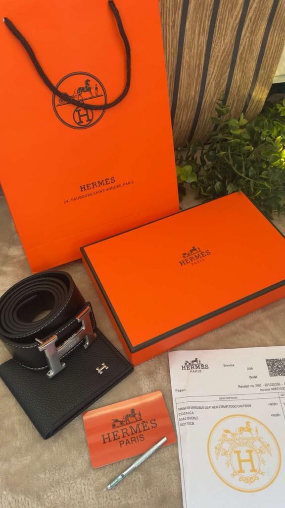Hermes riem en portemonnee, Ophalen of Verzenden, Nieuw, Overige kleuren, Leer