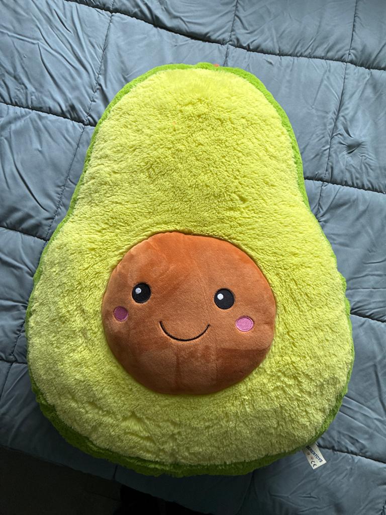 Grote avocado knuffel - Zacht en knuffelbaar, Ophalen of Verzenden, Zo goed als nieuw