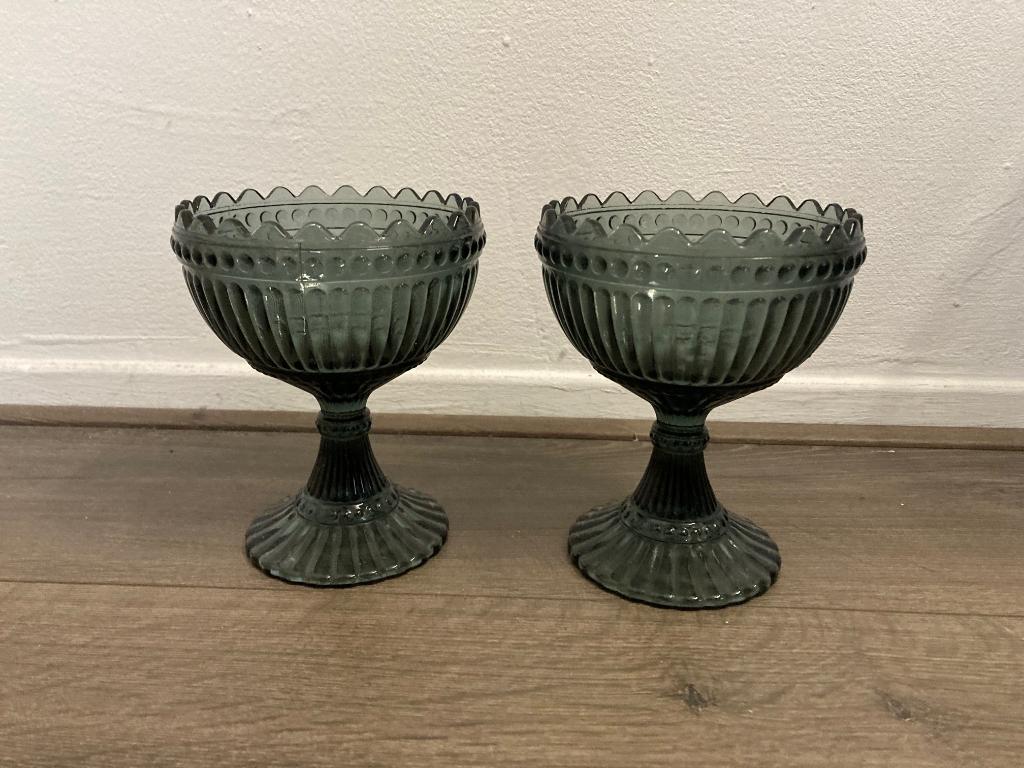 2x iitala Marimekko schaal groot grey, Huis en Inrichting, Keuken | Servies, Ophalen, Overige stijlen, Glas, Schaal of Schalen