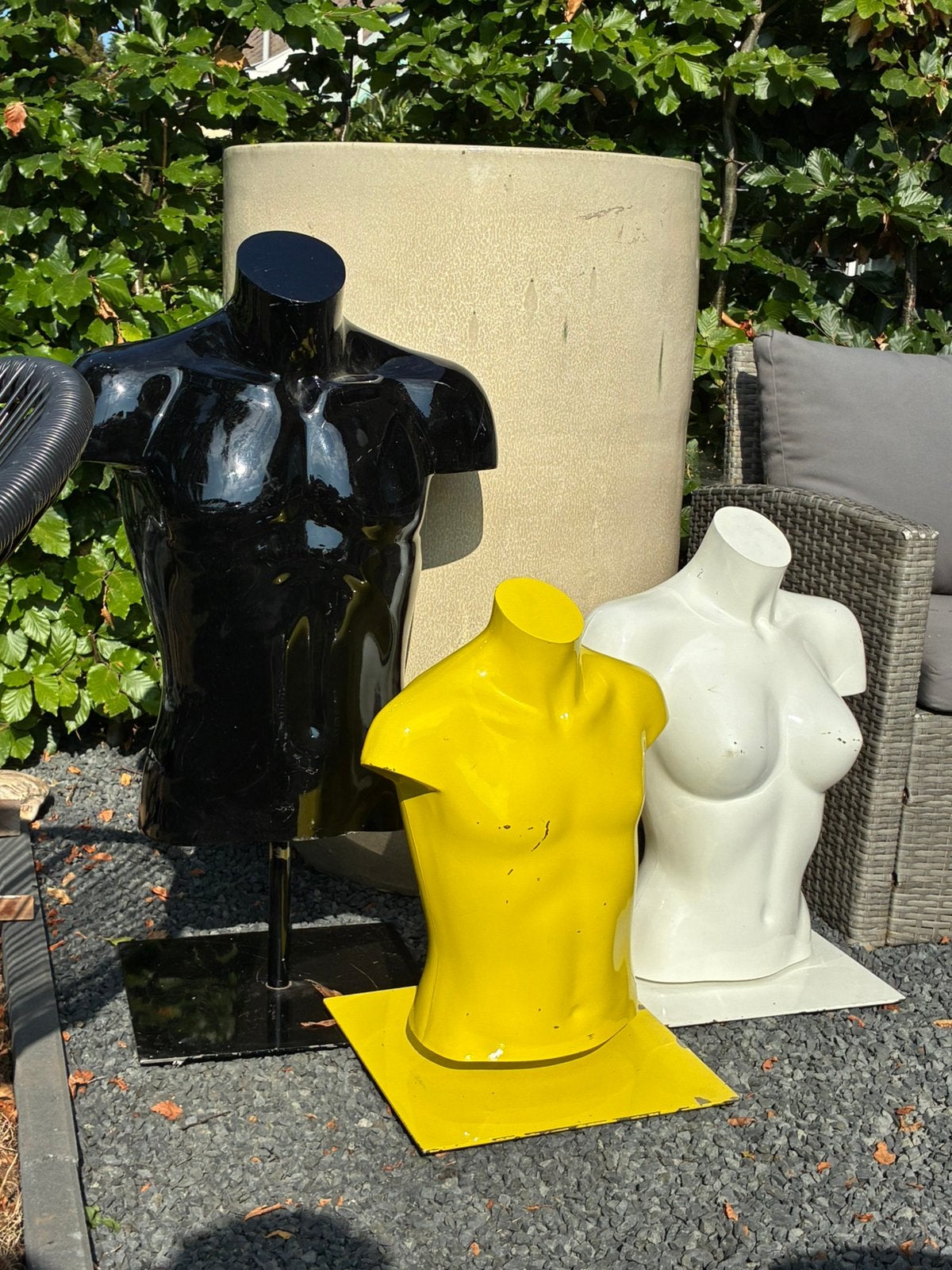 3x Buste paspop mannequin beeld torso etalagepop, Ophalen