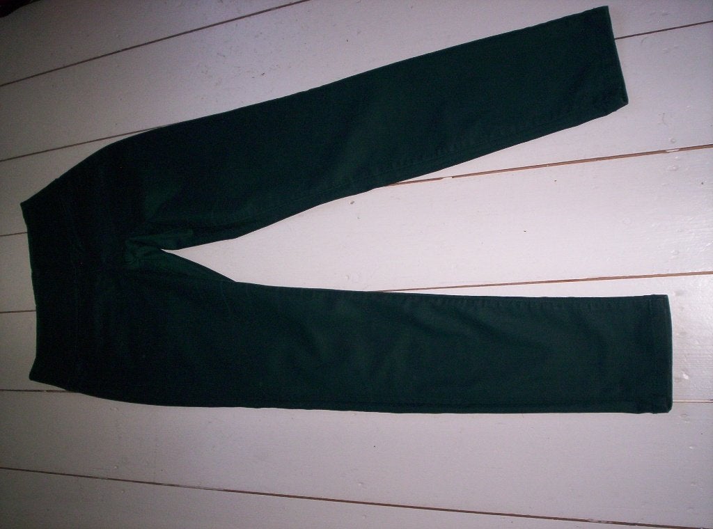 VINTAGE SKINNY JEANS van PIECES maat XS groen, Ophalen of Verzenden, Zo goed als nieuw, Maat 34 (XS) of kleiner, Lang