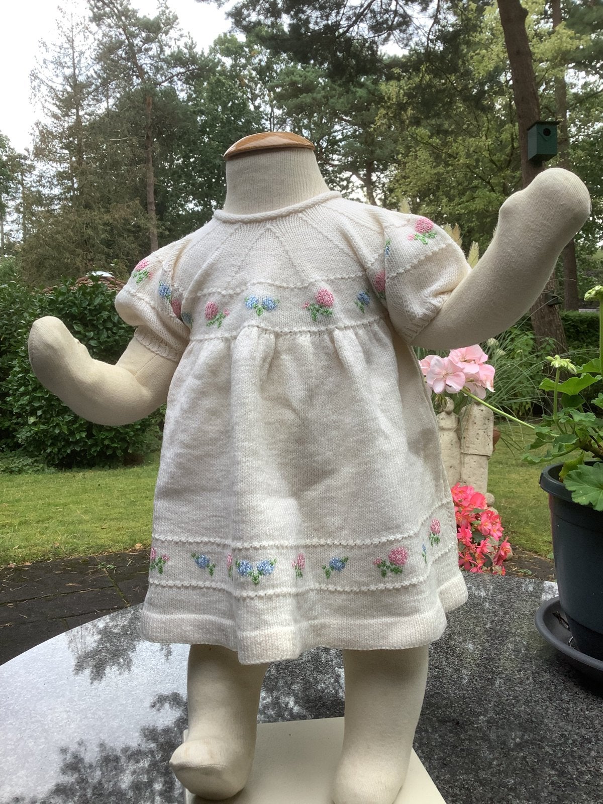 Vintage poppen beren jurk, Ophalen of Verzenden, Zo goed als nieuw, Pop