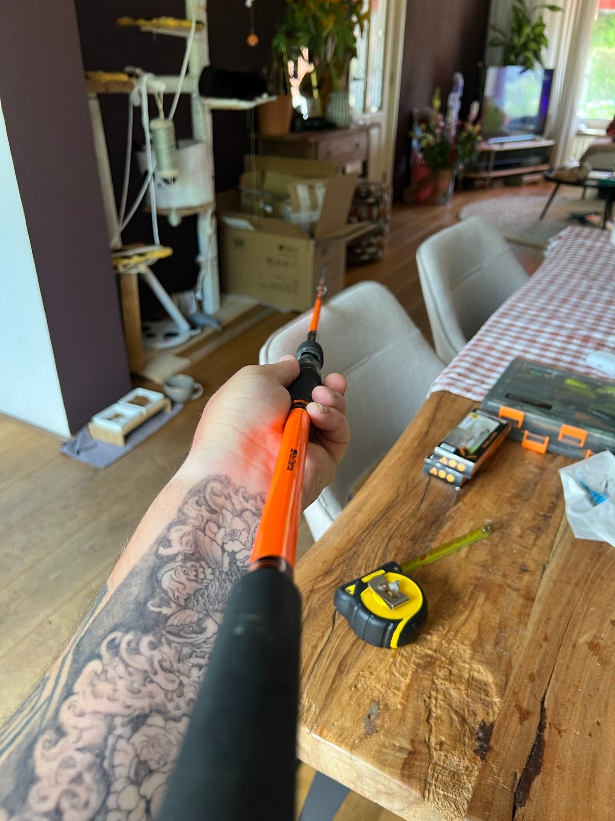 Abu Garcia Werphengel 2.40m 30-100g Heavy, Ophalen of Verzenden, Zo goed als nieuw, Werphengel