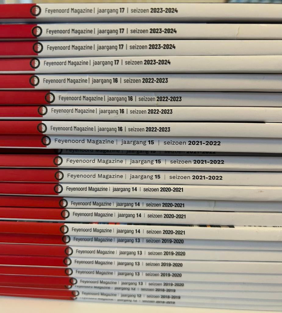 Feyenoord Magazine jaargangen 2018-2024, Verzamelen, Sportartikelen en Voetbal, Ophalen of Verzenden, Zo goed als nieuw, Feyenoord