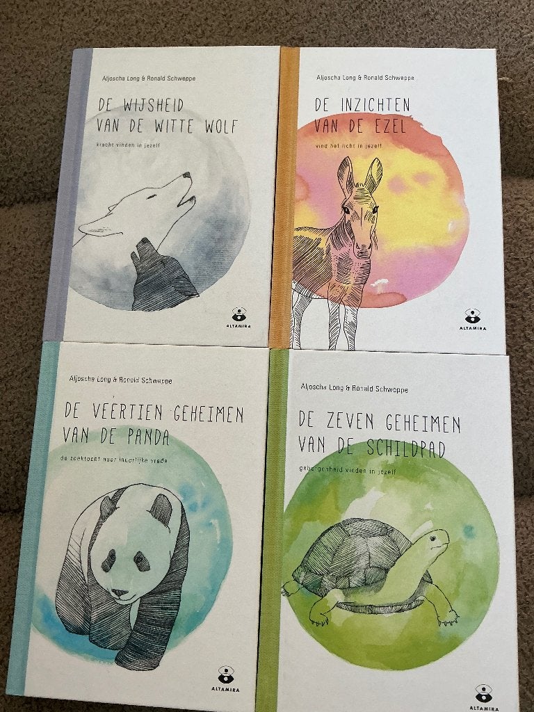 4 boeken: De wijsheid van…., Boeken, Aljosscha Long, Spiritualiteit algemeen, Overige typen, Ophalen of Verzenden