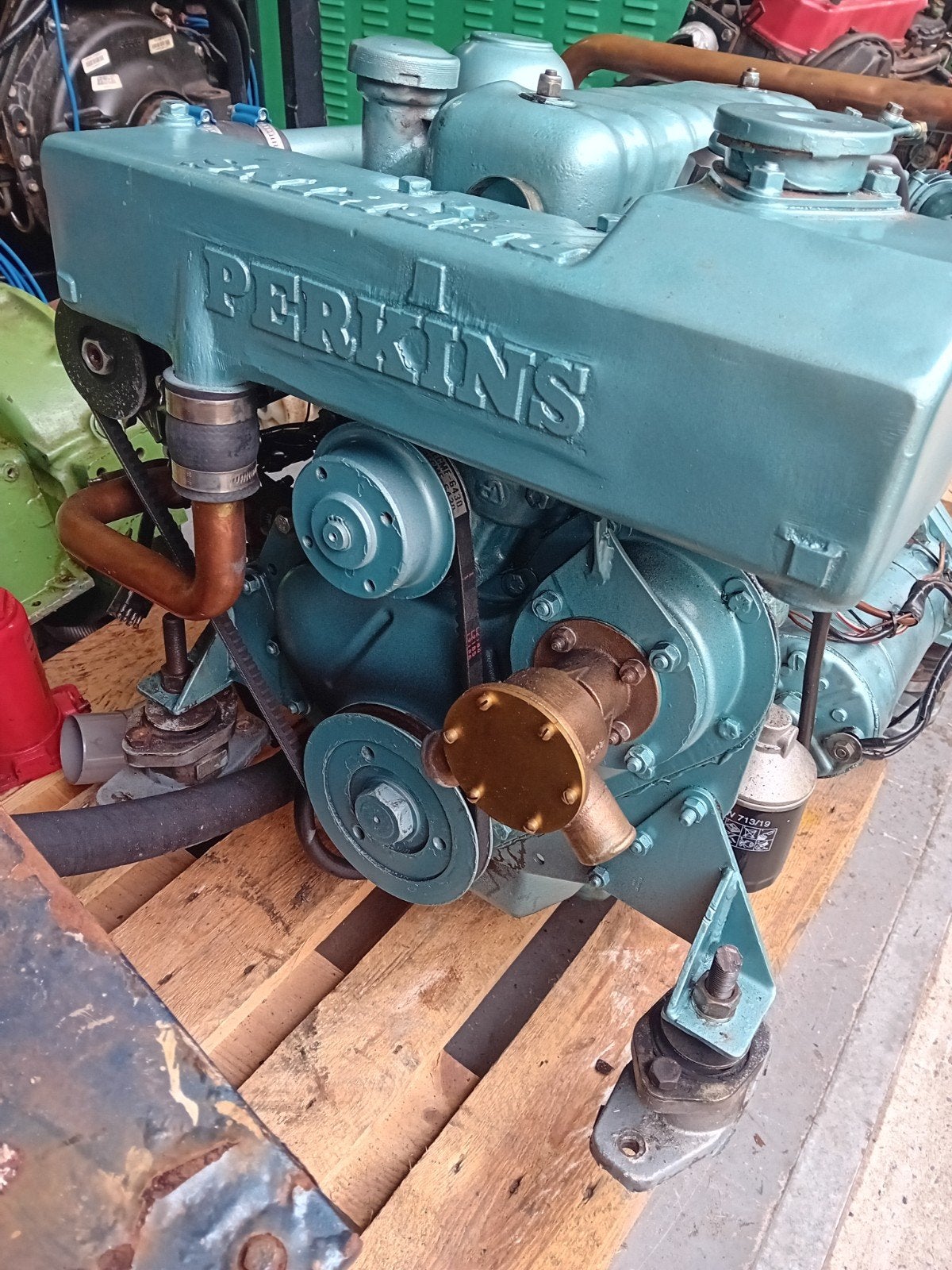 perkins 4108 in top staat., Watersport en Boten, Ophalen, Binnenboordmotor, ., Diesel