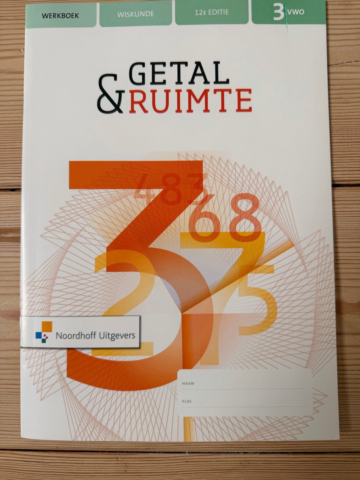 Getal & Ruimte Werkboek Wiskunde 3 VWO 12e editie, Ophalen of Verzenden, Nieuw, VWO, Wiskunde A