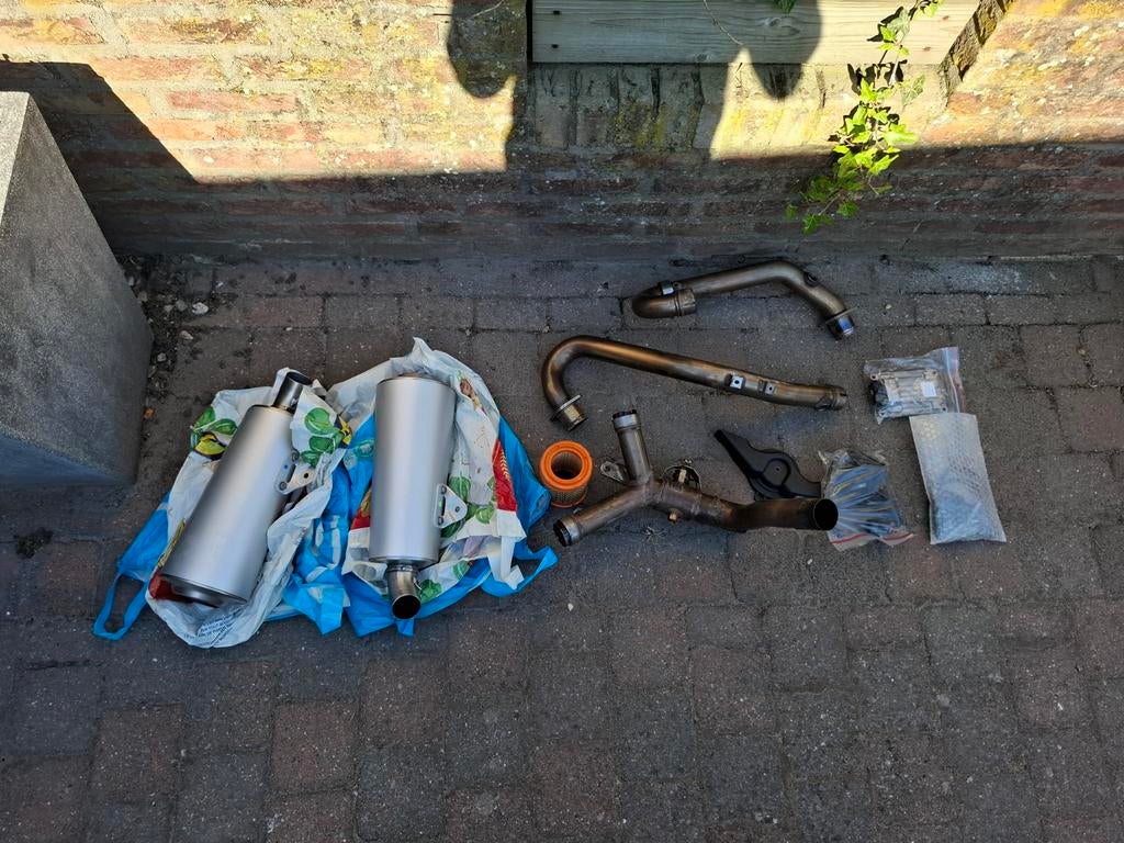 Originele uitlaat Monster 1100 compleet incl Alle toebehoren, Motoren, Onderdelen | Ducati, Ophalen of Verzenden