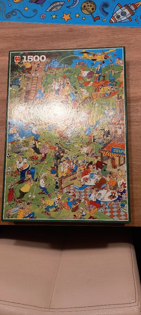 Jan van Haasteren legpuzzel Golf 1500 stukjes, Ophalen, 500 t/m 1500 stukjes, Gebruikt, Legpuzzel