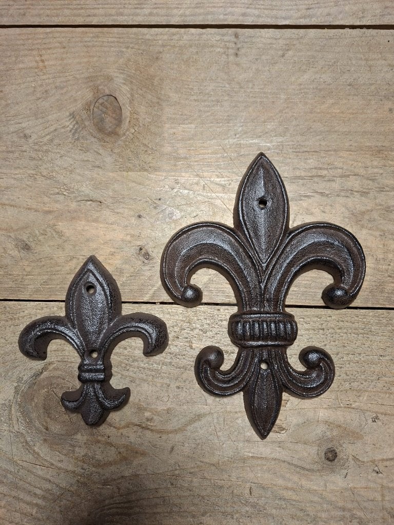 ornament lelie klein en groot, Ophalen of Verzenden, Nieuw, Bruin, Metaal