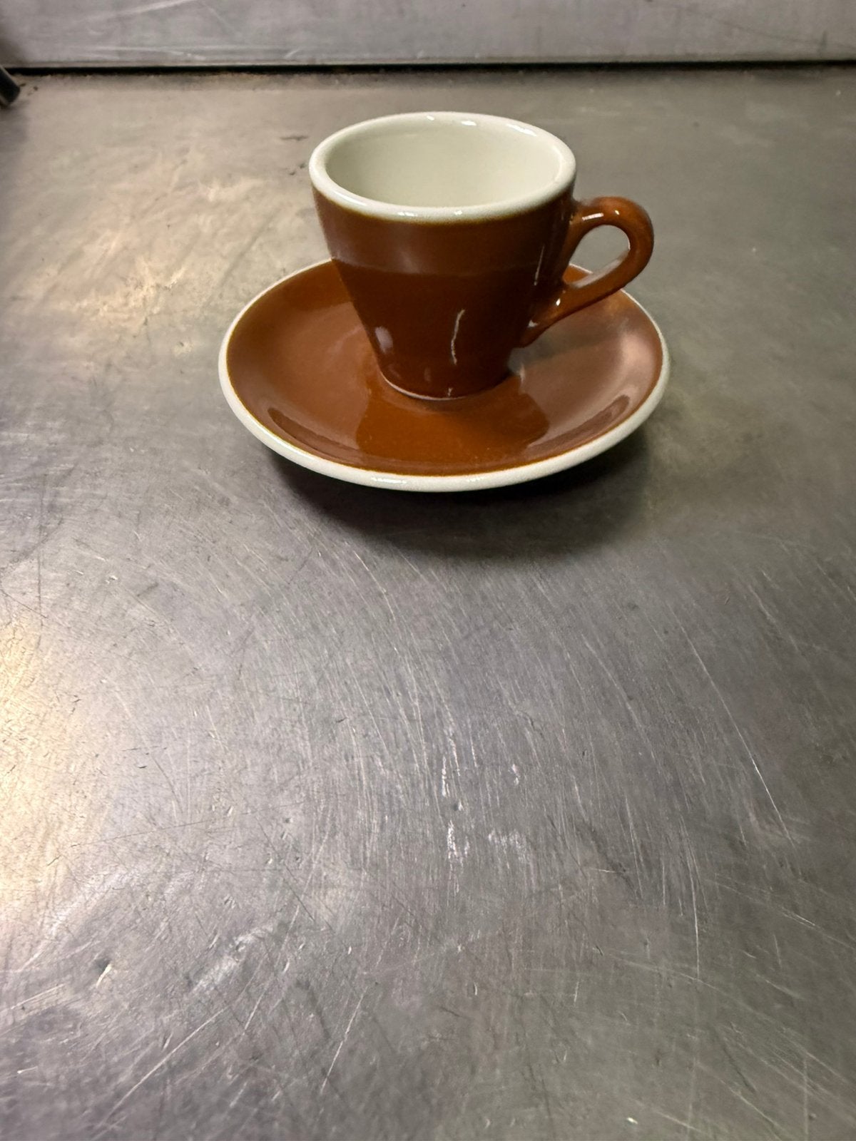 58 espresso kopjes met schotel merendeel nieuw in doos, Ophalen, Nieuw, Overige stijlen, Kop(pen) en/of Schotel(s)