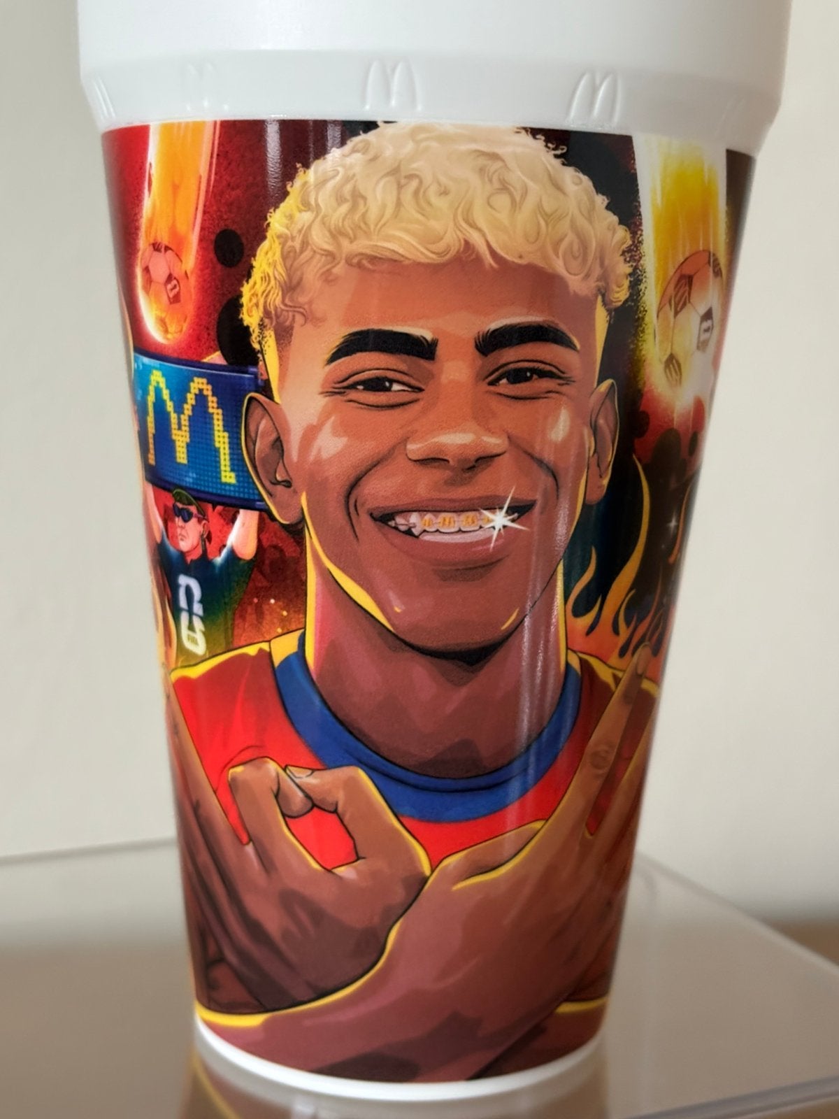 Lamine Yamal beker Wk 2026 McDonald's Fifa World Cup voetbal, Ophalen, Nieuw, Buitenlandse clubs
