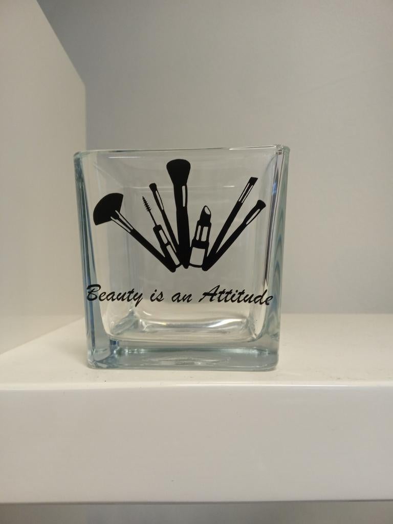 Nieuwe Make-up Kwasten Houder - Beauty is an Attitude, Overige kleuren, Gehele gezicht, Nieuw, Ophalen of Verzenden