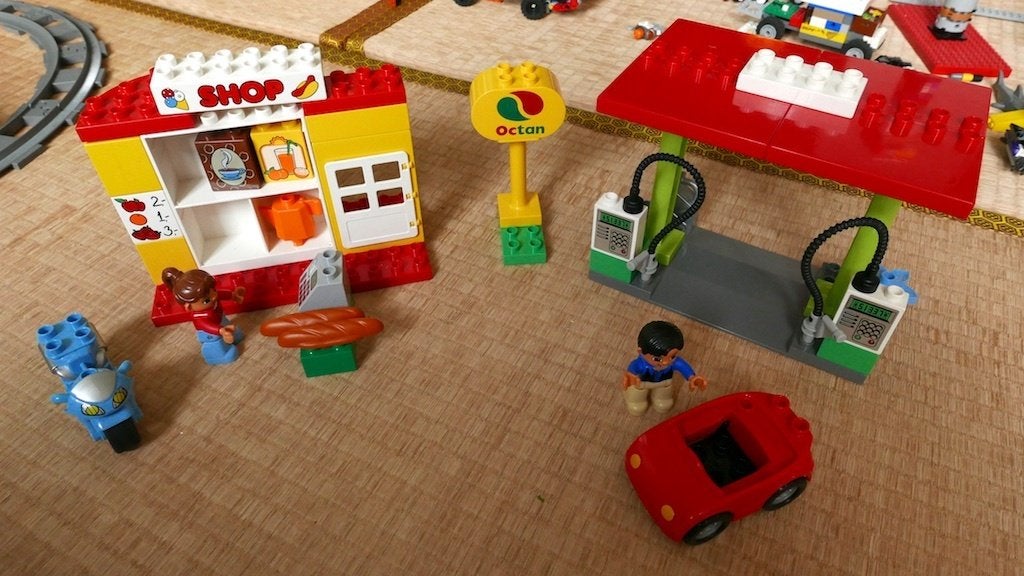Duplo Tankstation (6171), Ophalen of Verzenden, Zo goed als nieuw, Compleet, Duplo