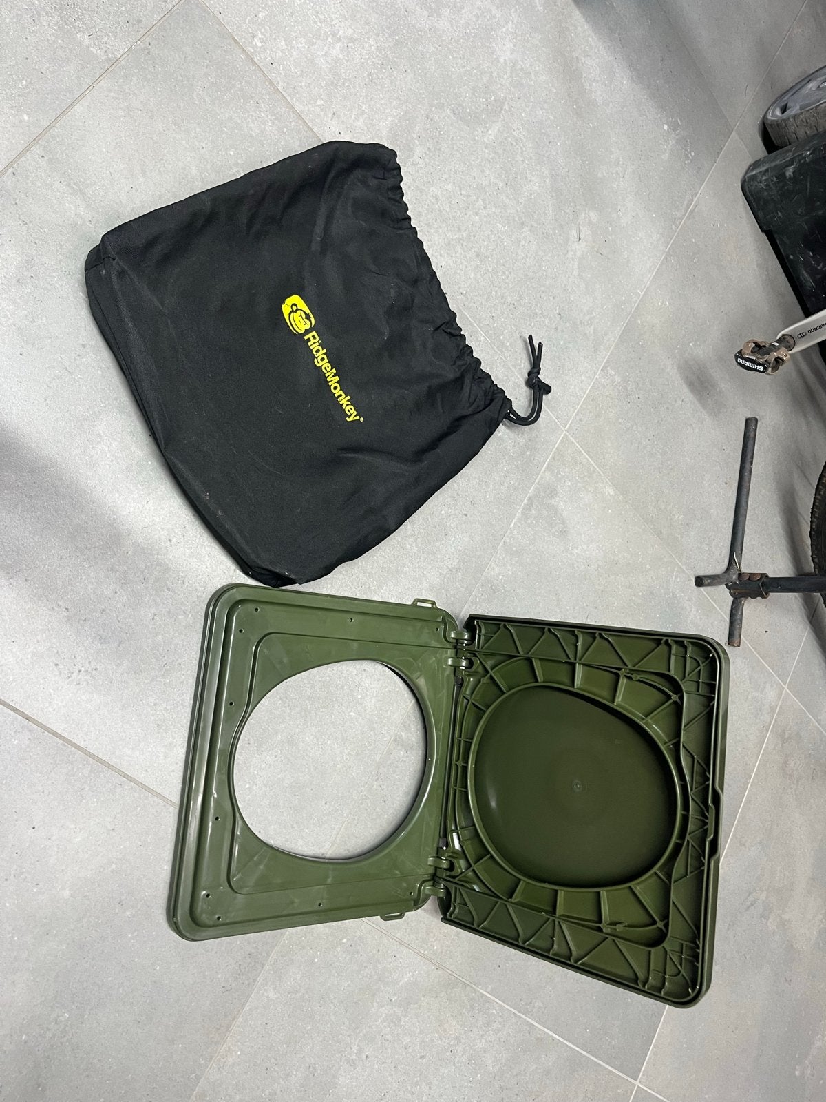 RidgeMonkey opvouwbaar toilet (Z.g.a.n.), Ophalen of Verzenden, Zo goed als nieuw