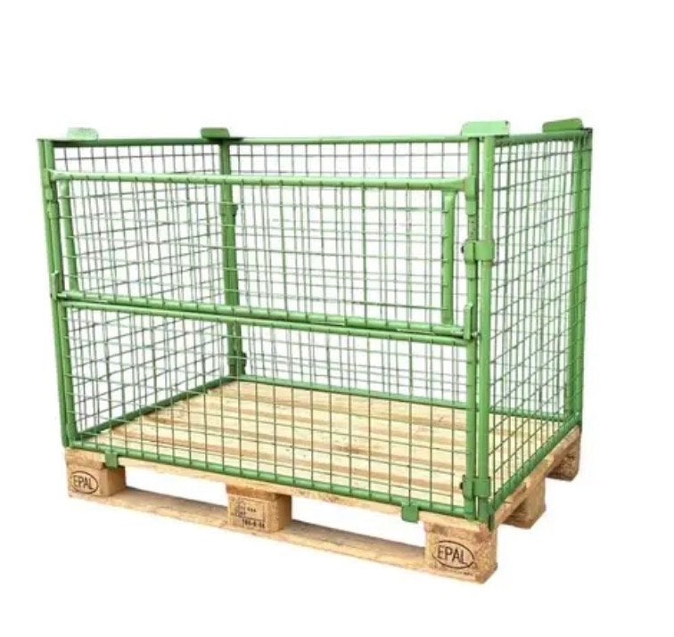 Stapelbaar gaasrek op EPAL-pallet - Groen - Palletkooi, Tuin en Terras, Ophalen of Verzenden