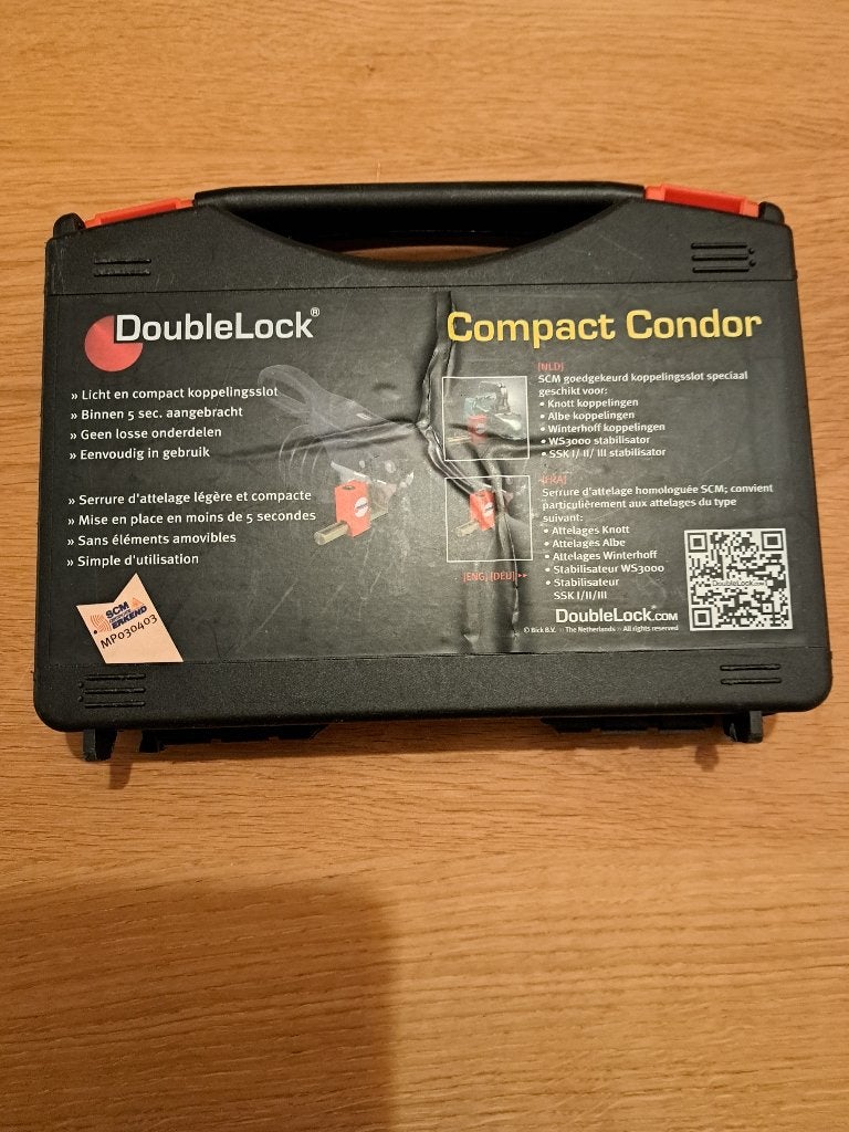Caravankoppelingsslot DoubleLock Compact Condor, Caravans en Kamperen, Ophalen, Gebruikt