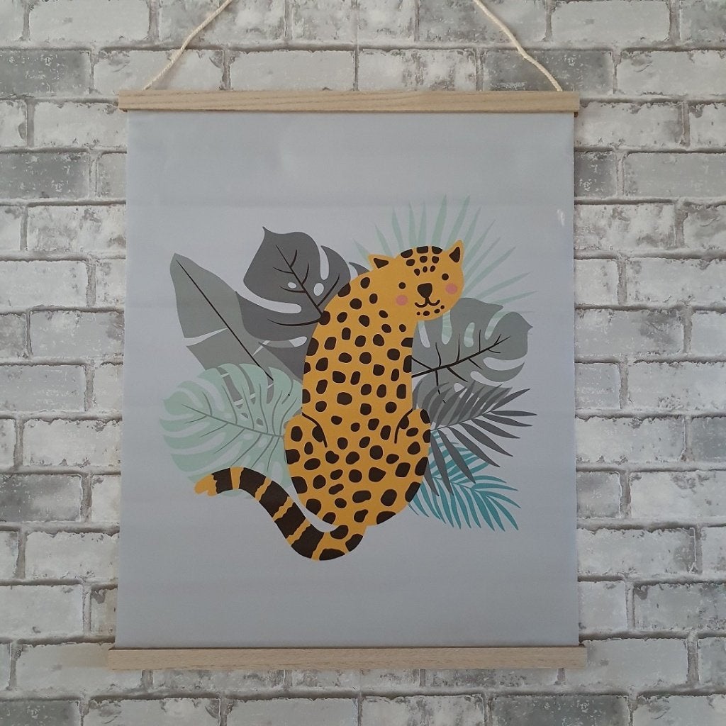 Textiel Poster Panter Jungle kinderkamer