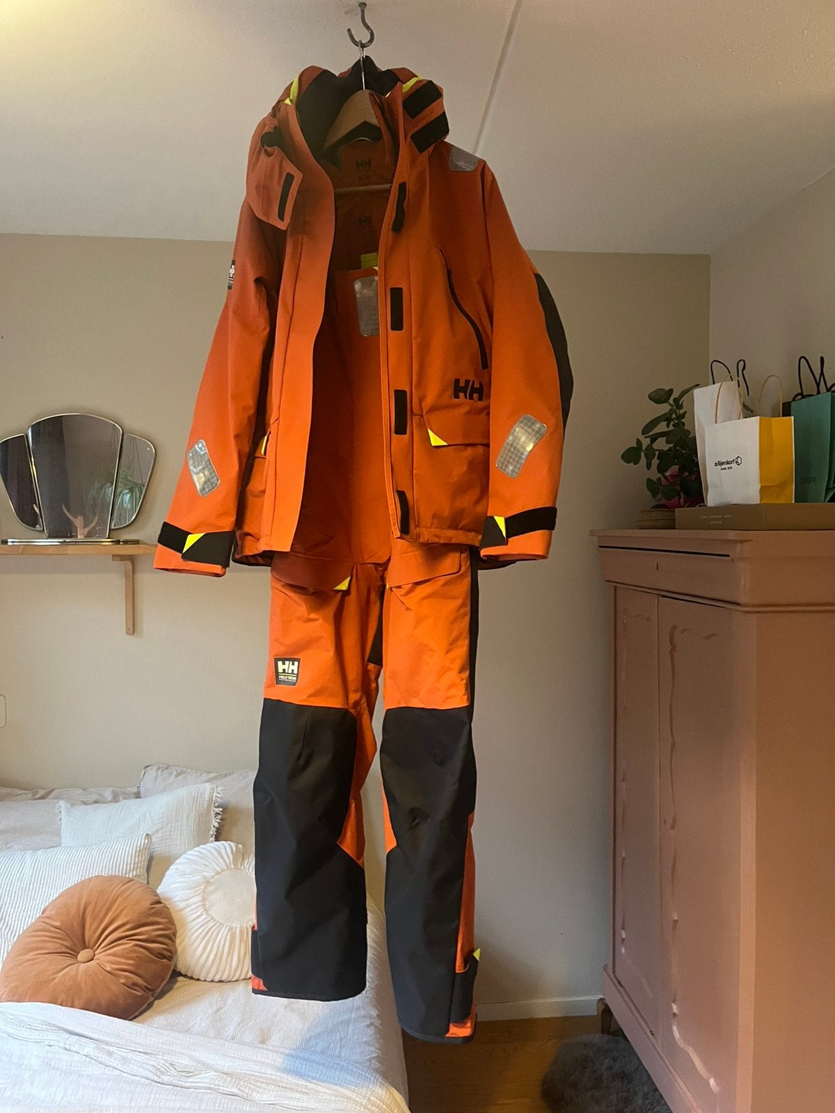 Helly Hansen Skagen dames zeiljas M & zeilbroek S terracotta, Ophalen of Verzenden, Zo goed als nieuw, Dame, Zeilpak