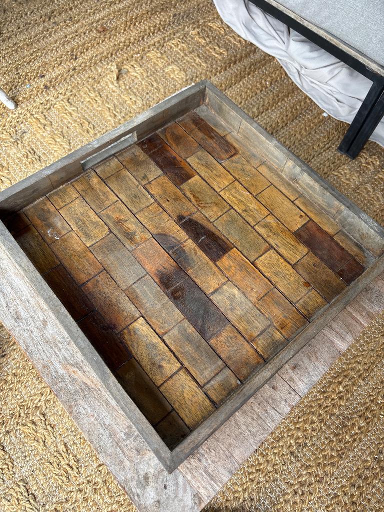 Dienblad hout, Ophalen, Gebruikt, Rechthoekig, Hout