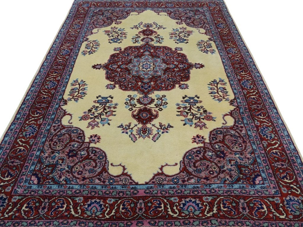 Perzisch tapijt - Hereke - 285 x 201 cm - Handgeknoopt, Crème, -, -, 200 cm of meer