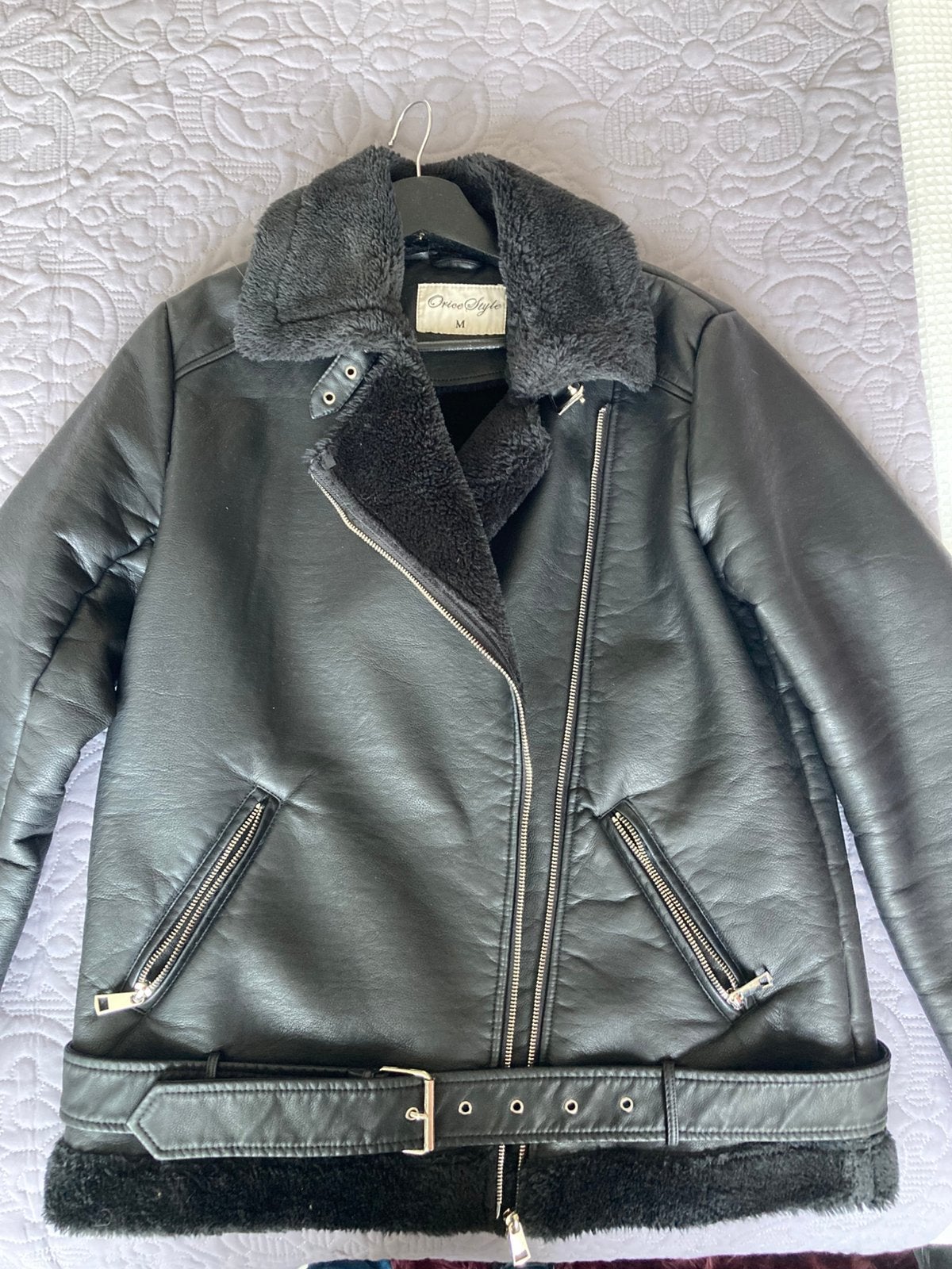 Biker jack, Ophalen, Zo goed als nieuw, Zwart