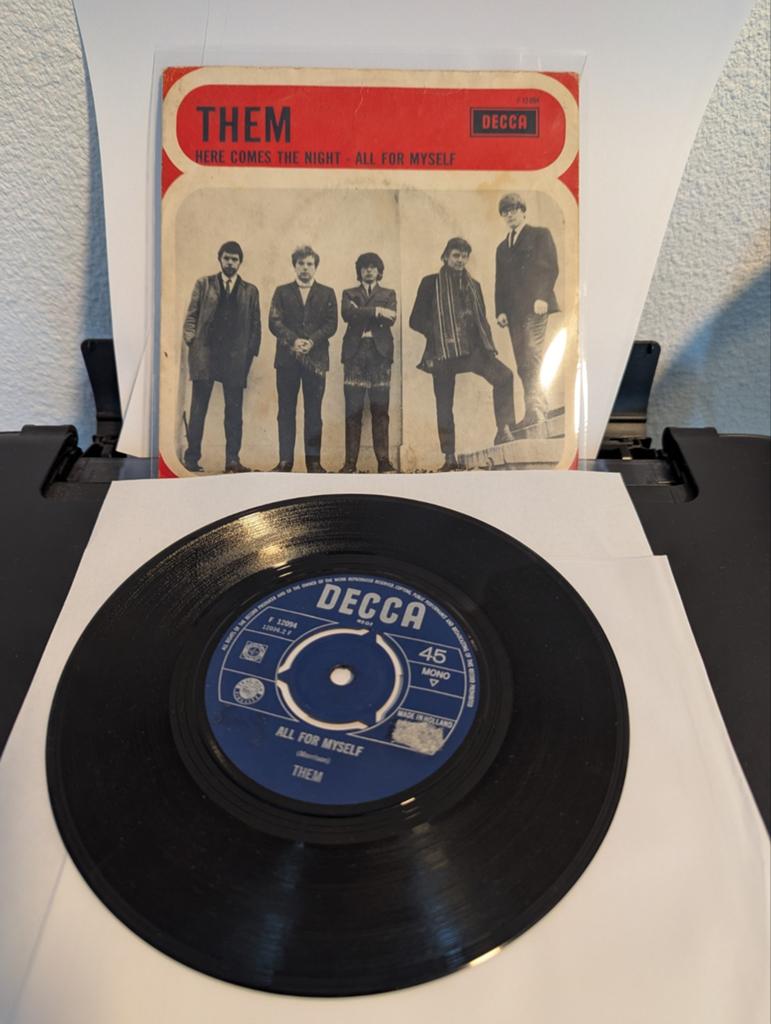 Them - Here Comes The Night ( vinyl single), Cd's en Dvd's, Vinyl Singles, Gebruikt, 7 inch, Single, Ophalen of Verzenden