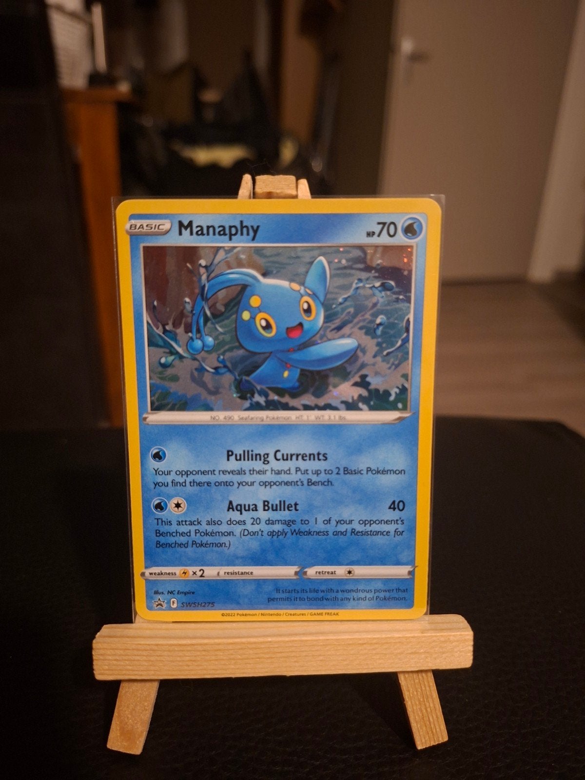 Manaphy Pokémon kaart SWSH217/275 - Zo goed als nieuw, Ophalen of Verzenden, Zo goed als nieuw, Losse kaart