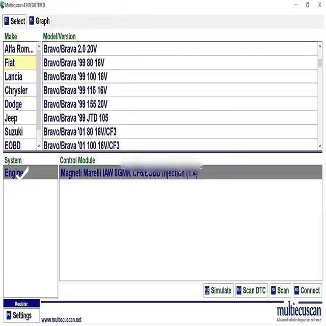 MULTIECUSCAN 5.2 ALFAODB 2.5.7 VM FULL, Verzenden