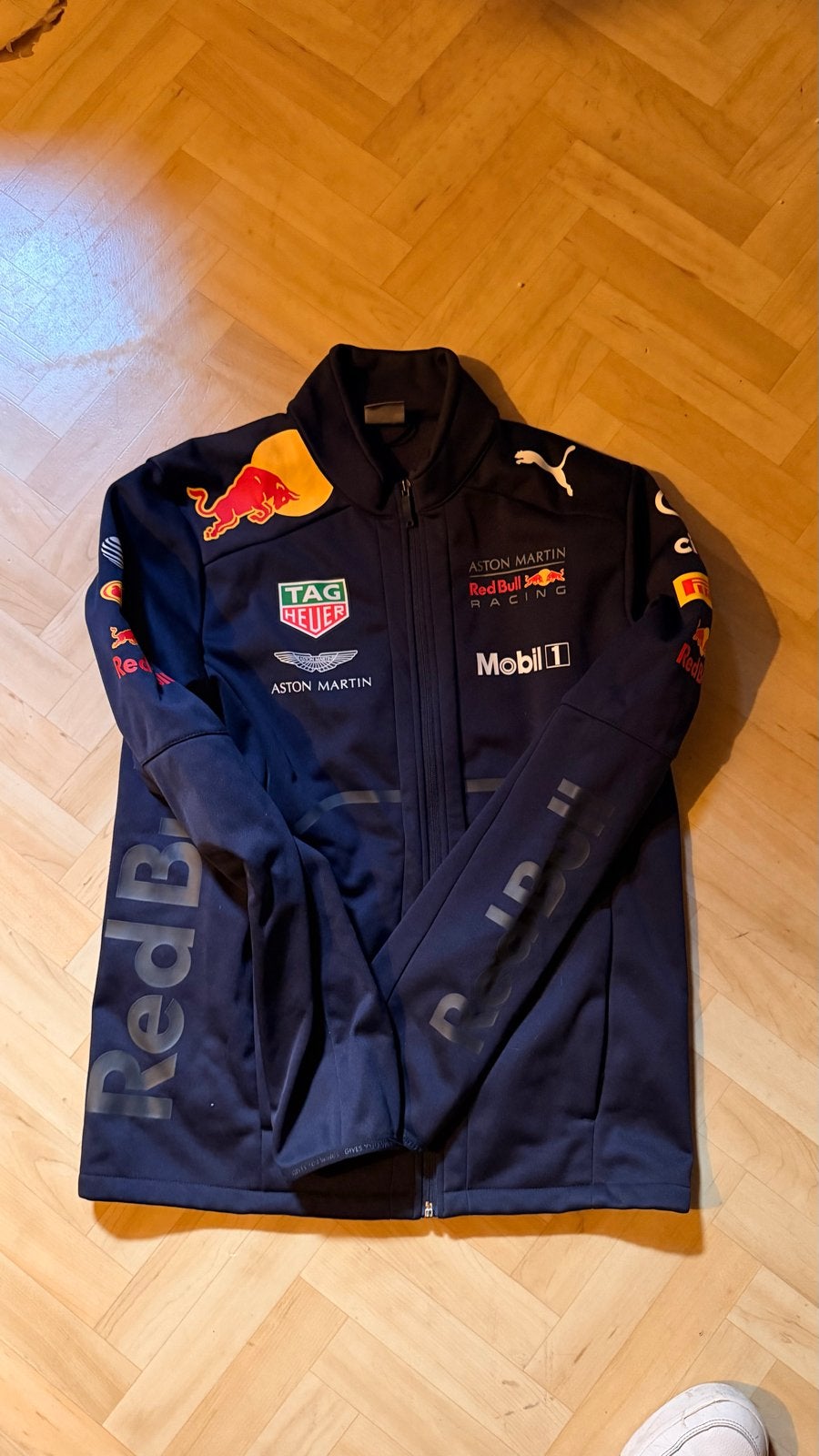 Red Bull Racing Puma Softshell Jas Maat S, Ophalen of Verzenden, Zo goed als nieuw, Maat 46 (S) of kleiner, Blauw