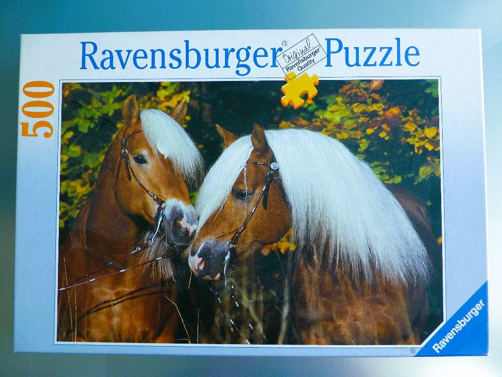 Ravensburger puzzel Haflinger paardenvriendjes 500 stukjes, Ophalen, 500 t/m 1500 stukjes, Zo goed als nieuw, Legpuzzel