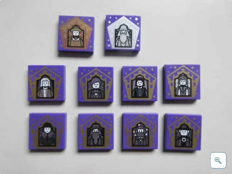 nr. 9296, 10 Harry Potter verzameltegels 2x2., Ophalen of Verzenden, Zo goed als nieuw, Complete set, Lego